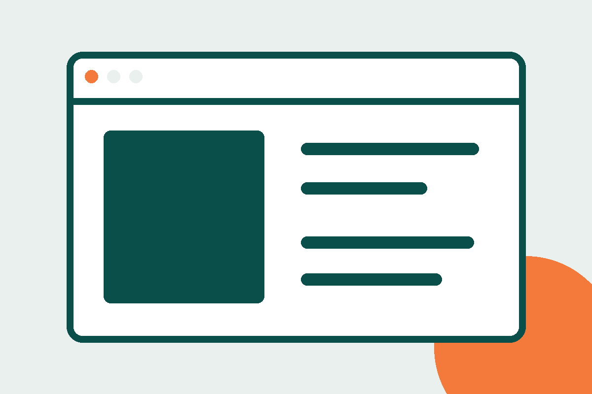 Website design and development interface illustration